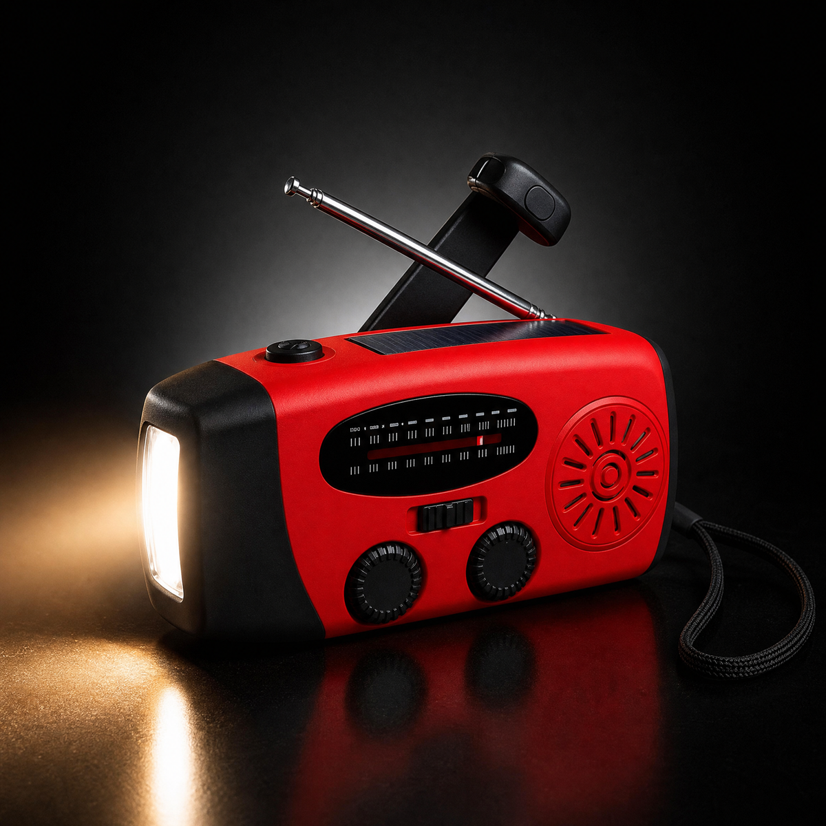 Tarnwild Cairn™ – Solar Hand-Crank Radio